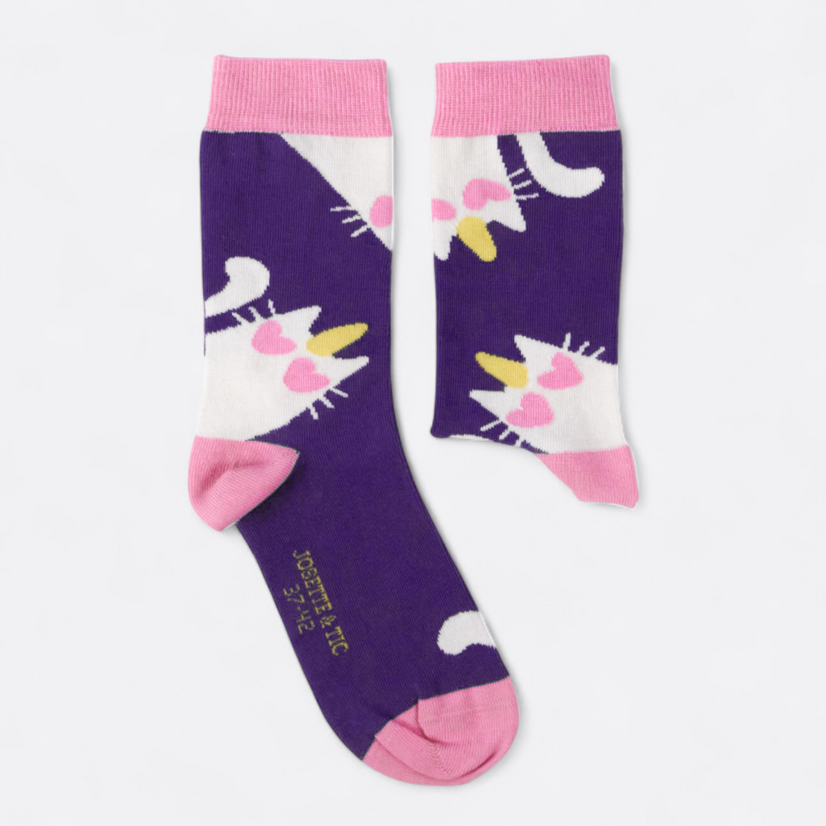 Chaussettes fantaisie CHAT PAIRE’LIPOPETTE Coton bio 2