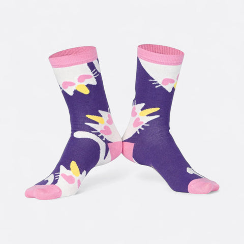 Chaussettes fantaisie CHAT PAIRE’LIPOPETTE Coton bio 3