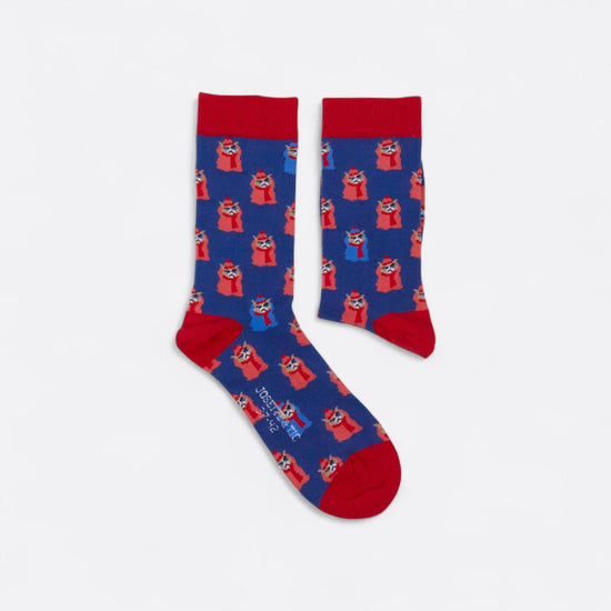 Chaussettes fantaisie CHAT PELE Coton bio 4