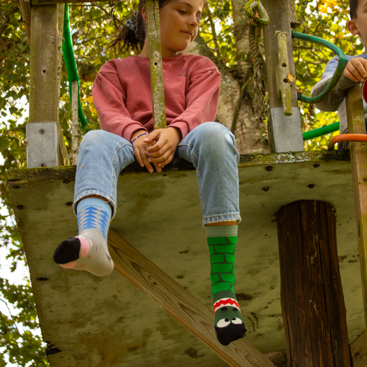 Chaussettes fantaisie CROCO BAMBINS Coton bio 2