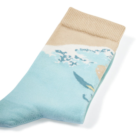 Chaussettes fantaisie DANSE AVEC LES MÉDUSES Coton bio 3