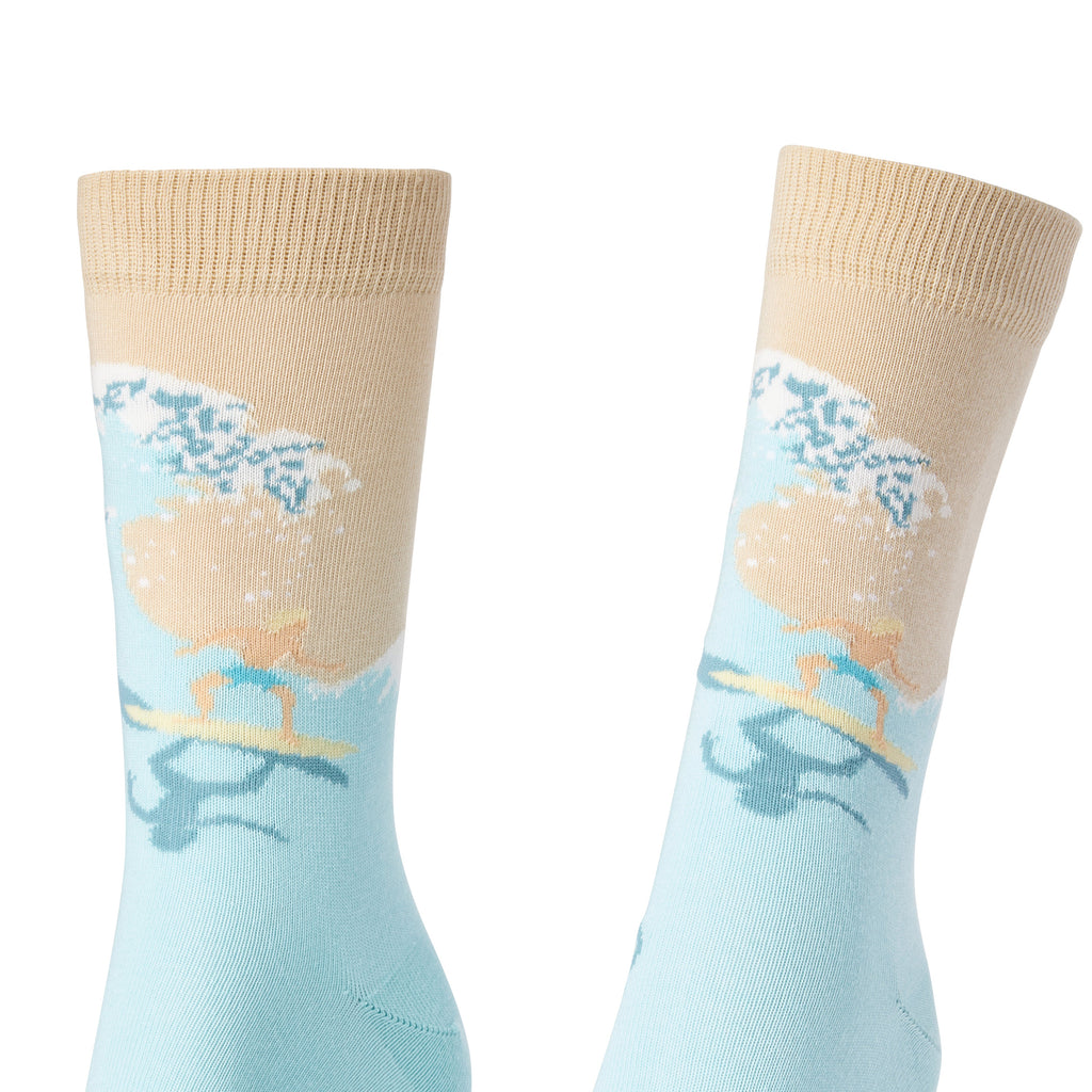 Chaussettes fantaisie DANSE AVEC LES MÉDUSES Coton bio 2