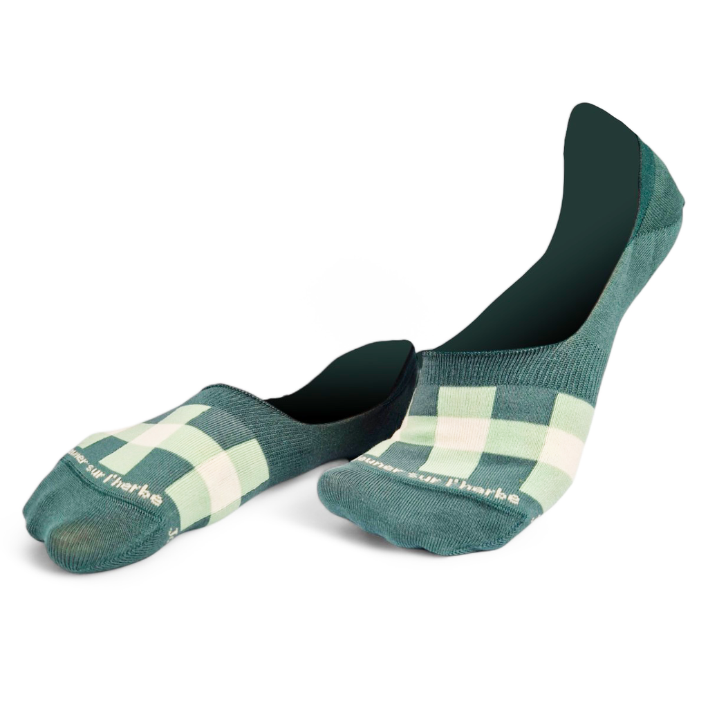 Chaussettes fantaisie DÉJEUNER SUR L’HERBE INVISIBLES Coton bio 1