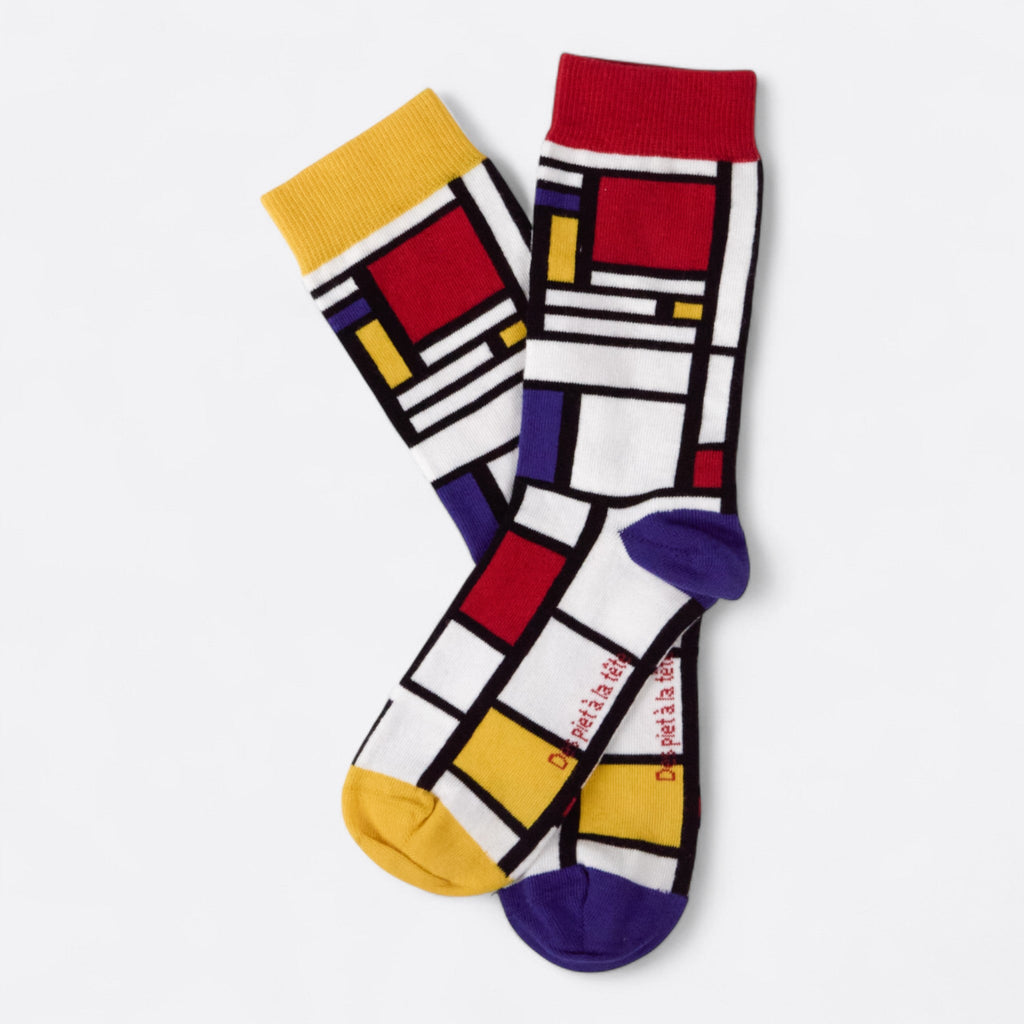 Chaussettes fantaisie DES PIET A LA TÊTE Coton bio 1