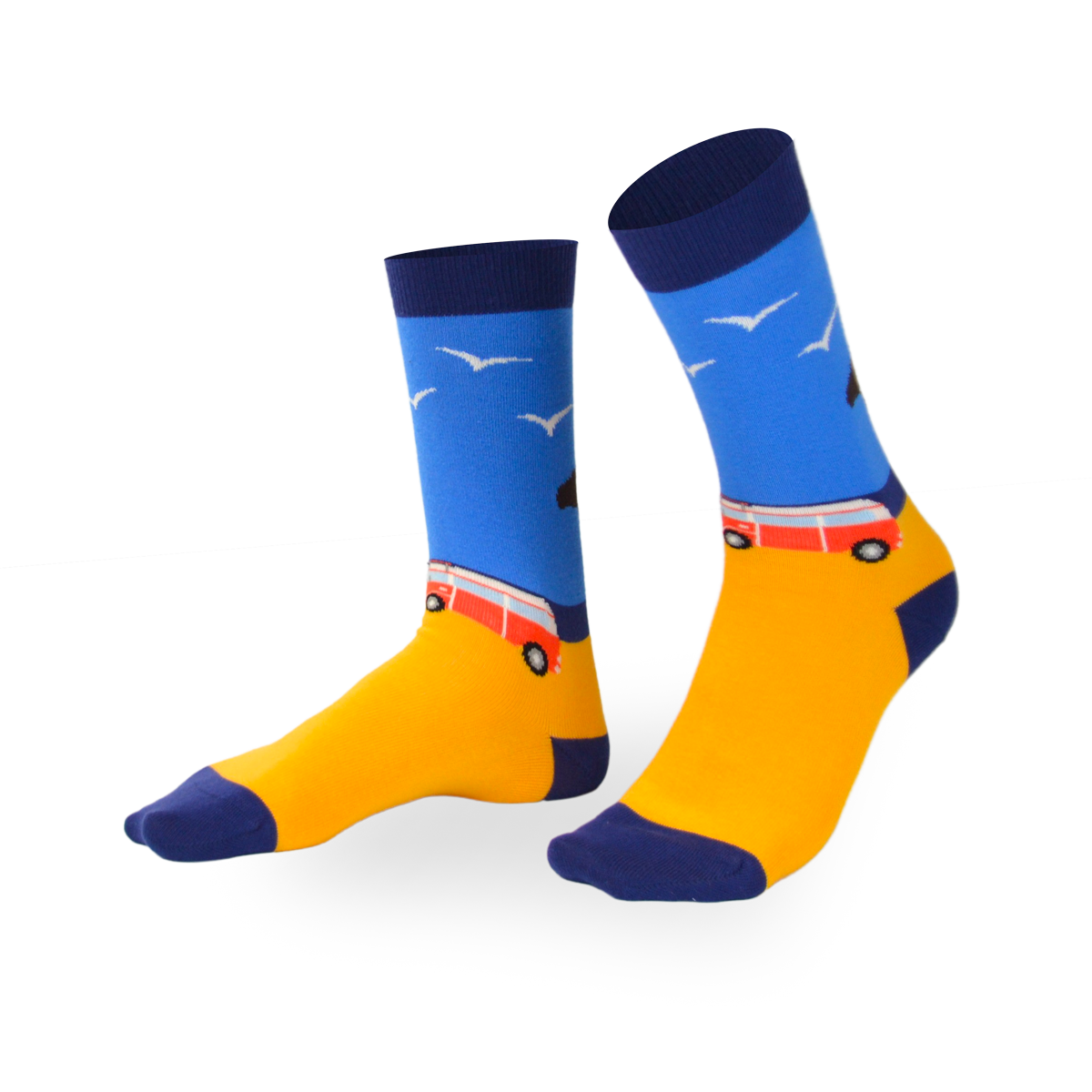 Chaussettes fantaisie DIRECTION VAN Coton bio 1