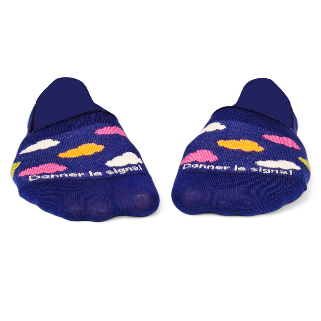 Chaussettes fantaisie DONNER LE SIGNAL INVISIBLES Coton bio 2