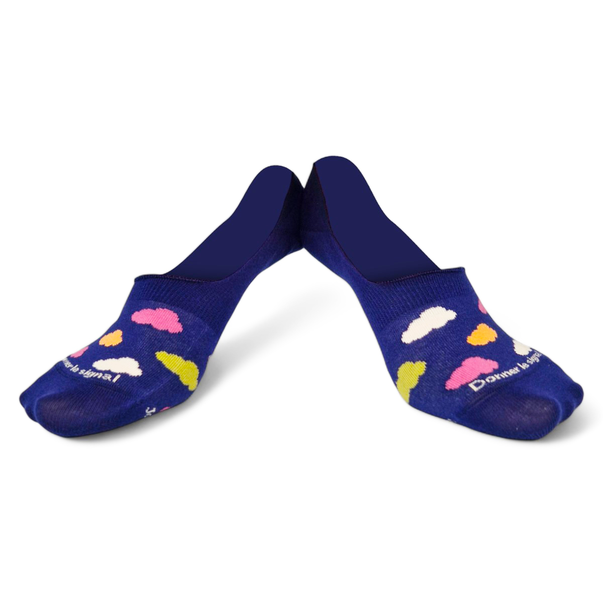 Chaussettes fantaisie DONNER LE SIGNAL INVISIBLES Coton bio 1