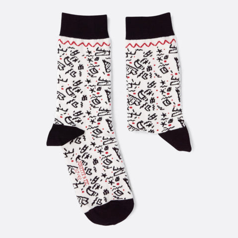 Chaussettes fantaisie ENCREE DANS LA NEIGE Coton bio 2