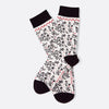 Chaussettes fantaisie ENCREE DANS LA NEIGE Coton bio 1