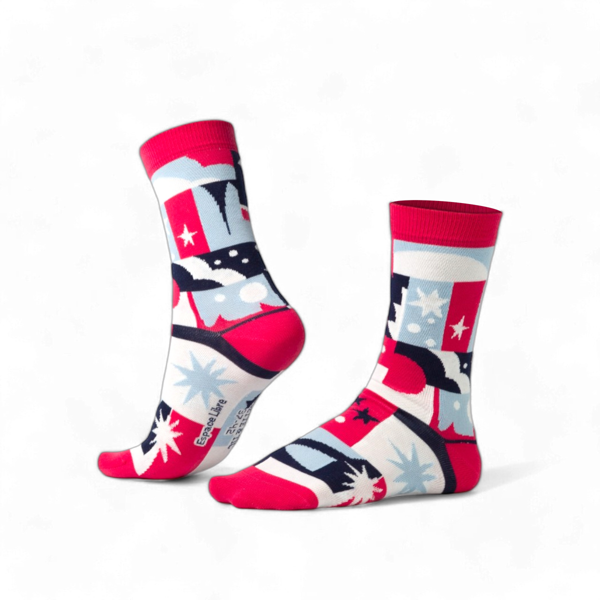 Chaussettes fantaisie ESPACE LIBRE Coton bio 5