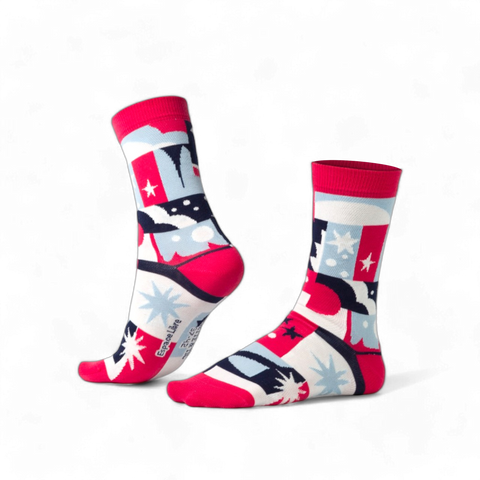 Chaussettes fantaisie ESPACE LIBRE Coton bio 7