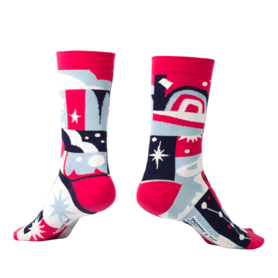 Chaussettes fantaisie ESPACE LIBRE Coton bio 4