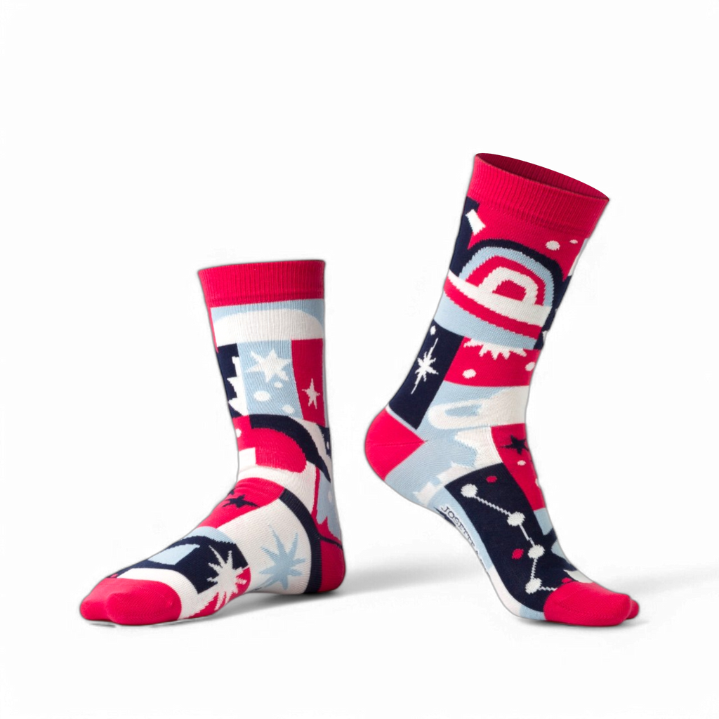 Chaussettes fantaisie ESPACE LIBRE Coton bio 1