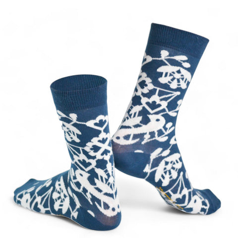 Chaussettes fantaisie FAIRE DANS LA DENTELLE Coton bio 1