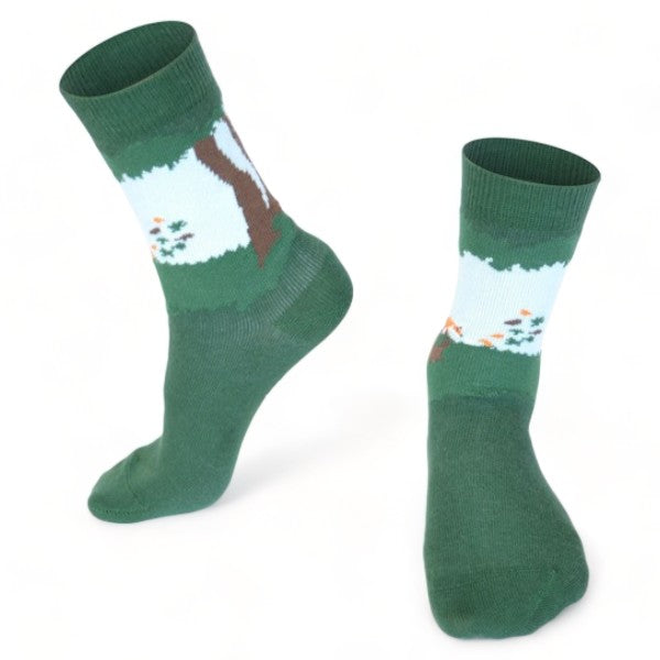 Chaussettes fantaisie FEUILLES VOLANTES BAMBINS Coton bio 1