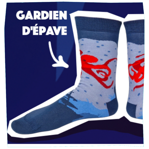 Chaussettes fantaisie GARDIEN D’EPAVE Coton bio 2