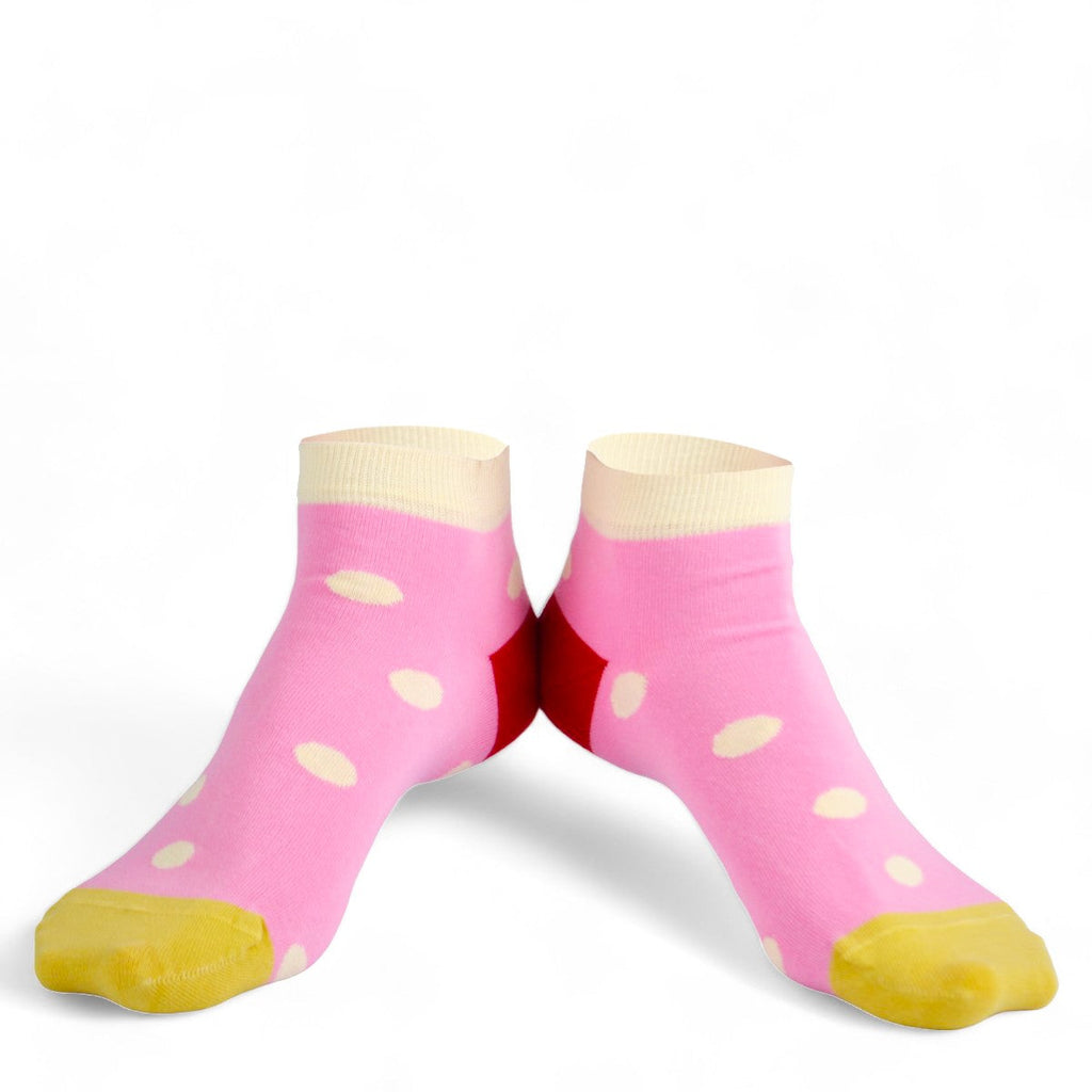 Chaussettes fantaisie GASPACHO DE FRAISES COURTES Coton bio 2
