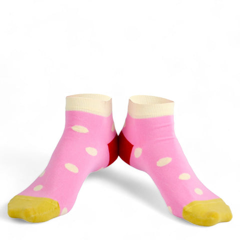 Chaussettes fantaisie GASPACHO DE FRAISES COURTES Coton bio 2