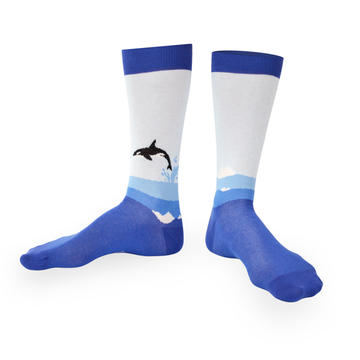 Chaussettes fantaisie GRAND SPLASH Coton bio 1