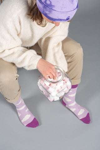 Chaussettes fantaisie GUIMAUVE Coton bio 2