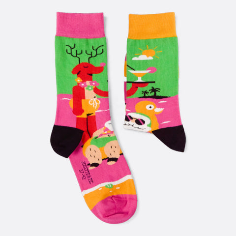 Chaussettes fantaisie HO BEACH Coton bio 2