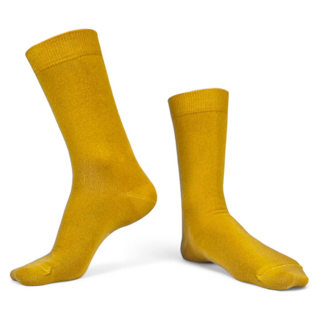 Chaussettes fantaisie HUILE D’OLIVE Coton bio 1