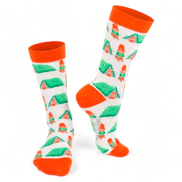 Chaussettes fantaisie HULDUFOLK Coton bio 1