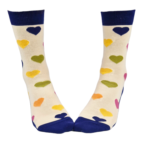 Chaussettes fantaisie IL Y A DE L’AMOUR DANS L’AIR Coton bio 2