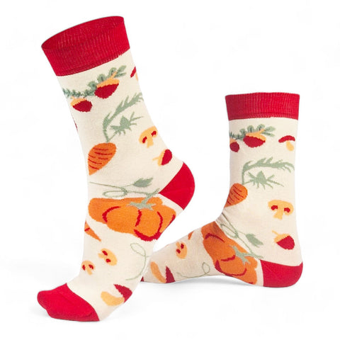 Chaussettes fantaisie JARDIN D’AUTOMNE Coton bio 1