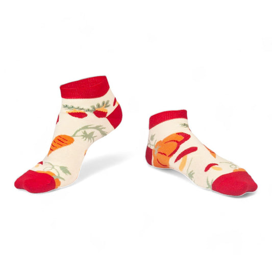 Chaussettes fantaisie JARDIN D’AUTOMNE COURTES Coton bio 1
