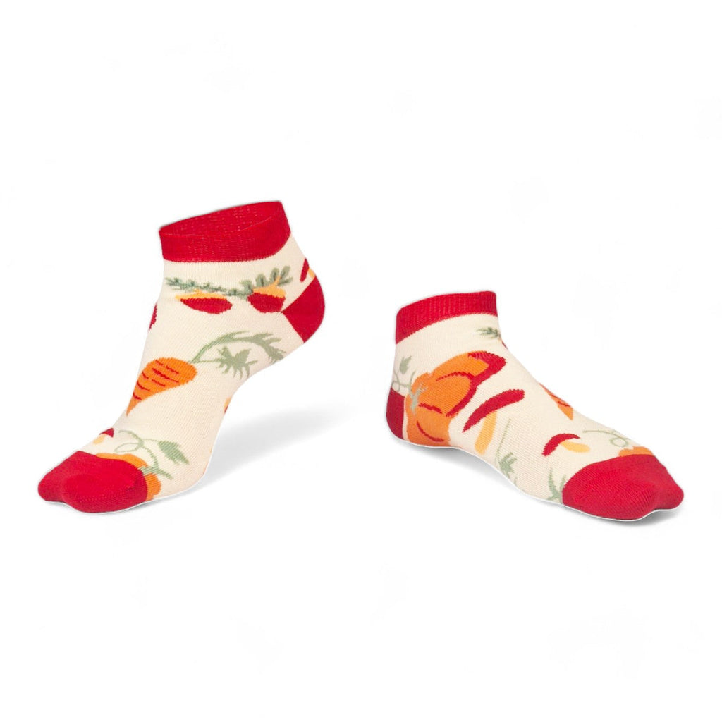 Chaussettes fantaisie JARDIN D’AUTOMNE COURTES Coton bio 1
