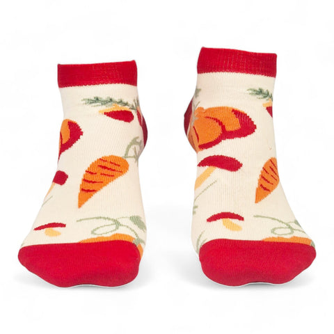 Chaussettes fantaisie JARDIN D’AUTOMNE COURTES Coton bio 2