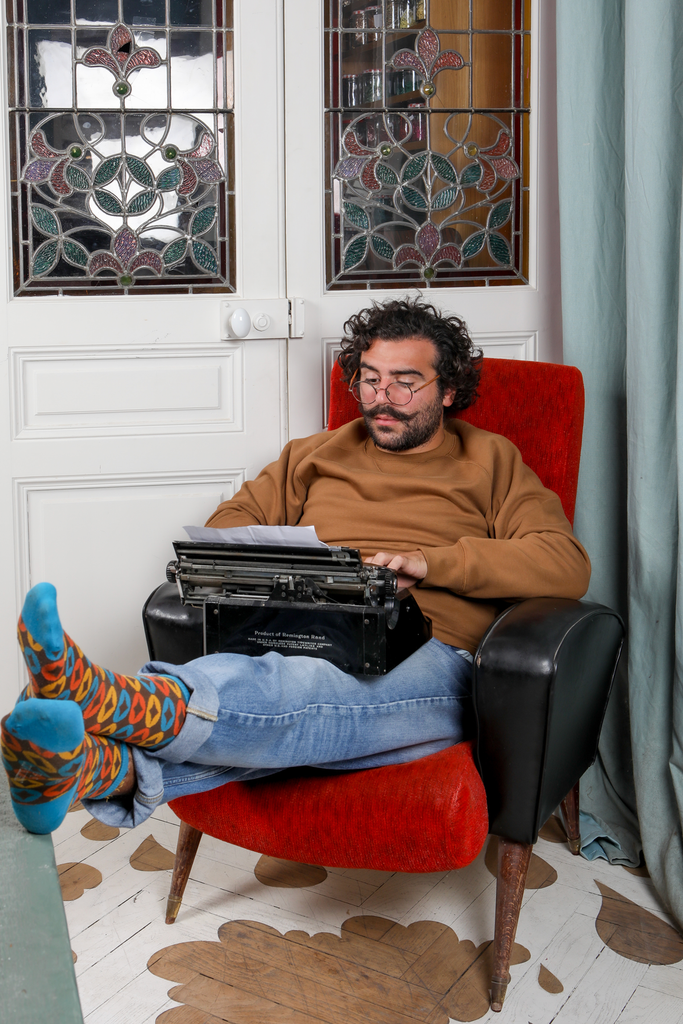 Chaussettes fantaisie JE M’EN TAMPONNE Coton bio 2