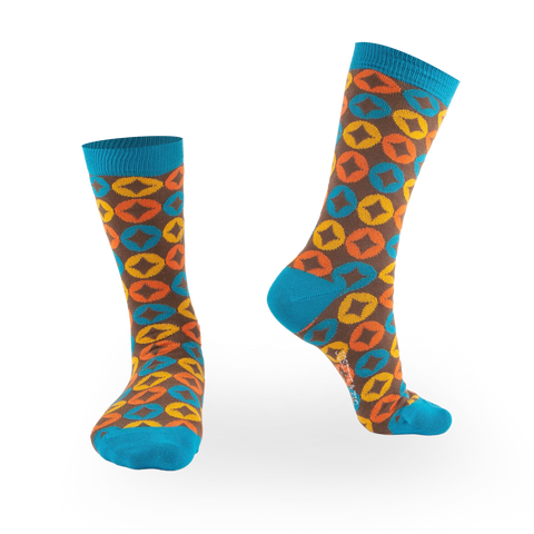 Chaussettes fantaisie JE M’EN TAMPONNE Coton bio 1