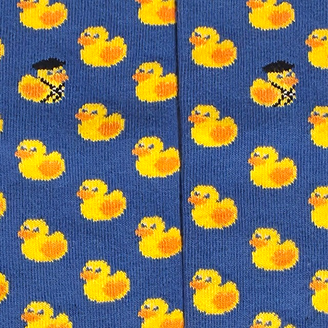 Chaussettes fantaisie JE SUIS UN VILAIN PETIT CANARD HAUTES Coton bio 2