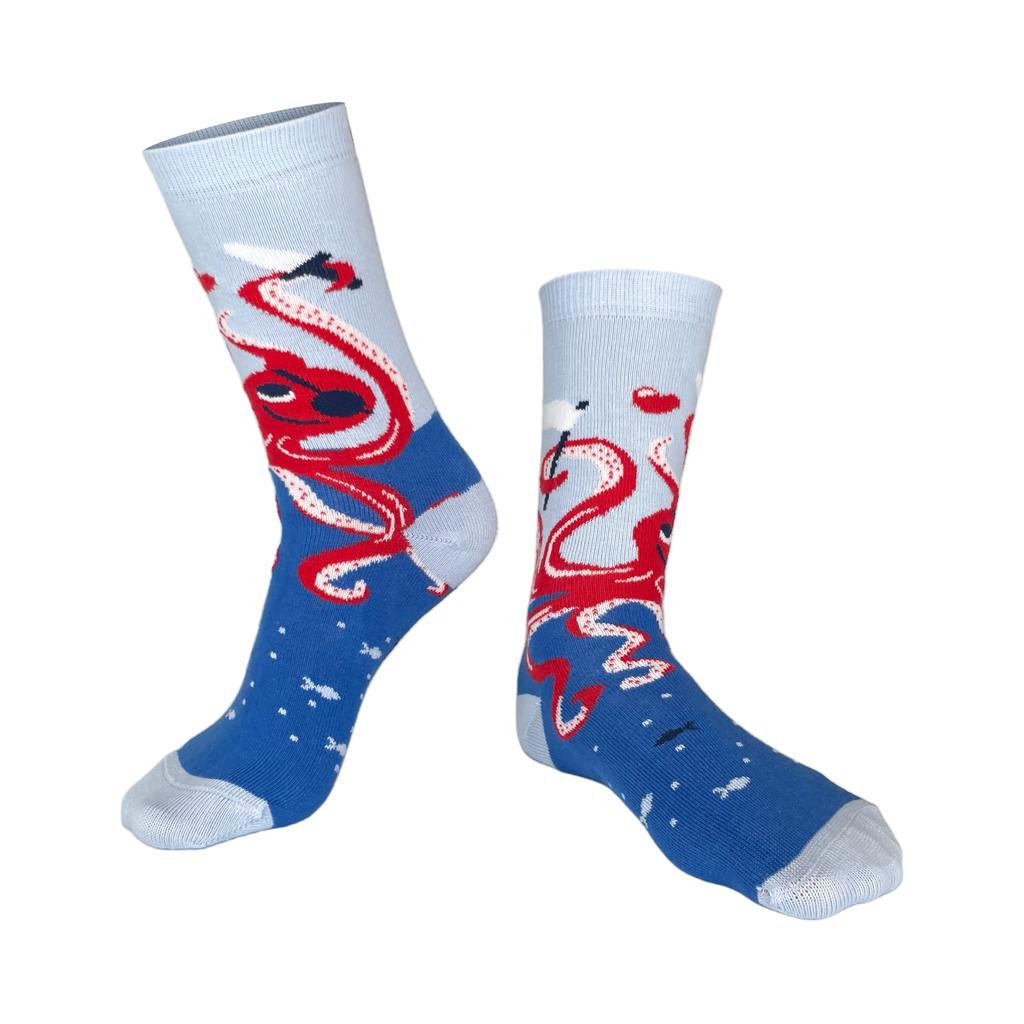 Chaussettes fantaisie KRAKEN POUR MOI BAMBINS Coton bio 1