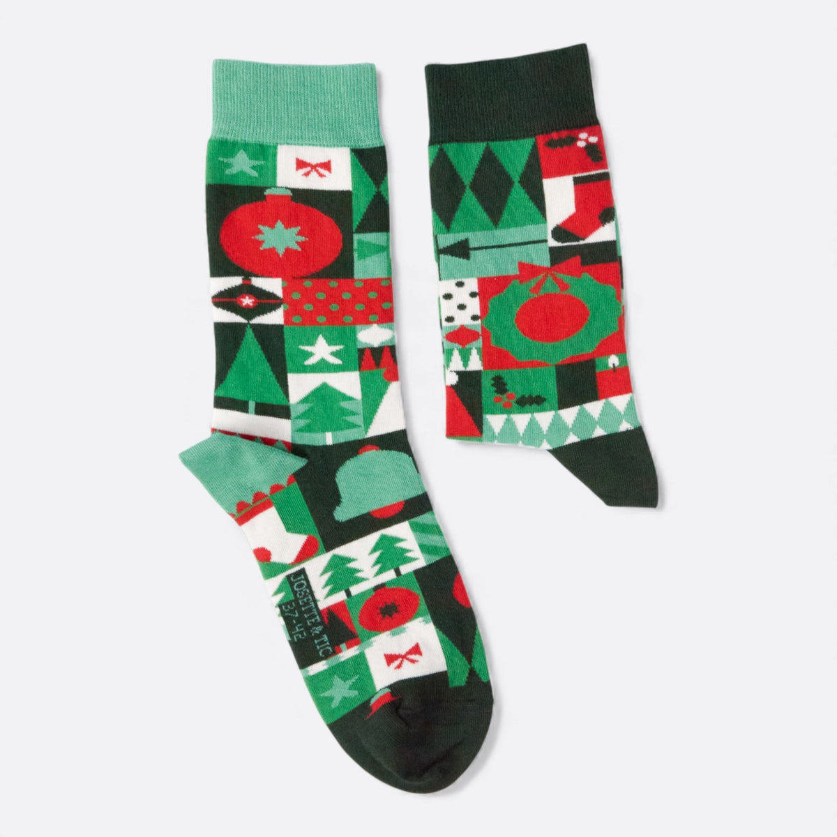 Chaussettes fantaisie LA FABRIQUE DE DECORATION Coton bio 2