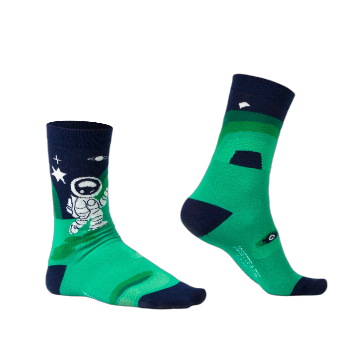 Chaussettes fantaisie LA FACE CACHÉE DE NEPTUNE Coton bio 1