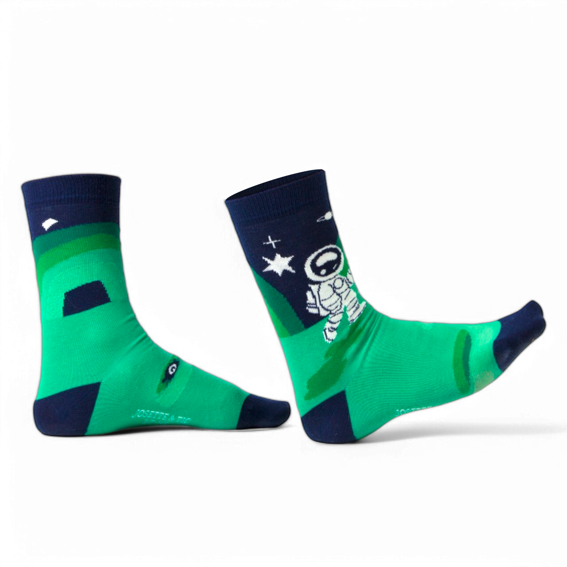 Chaussettes fantaisie LA FACE CACHÉE DE NEPTUNE Coton bio 2