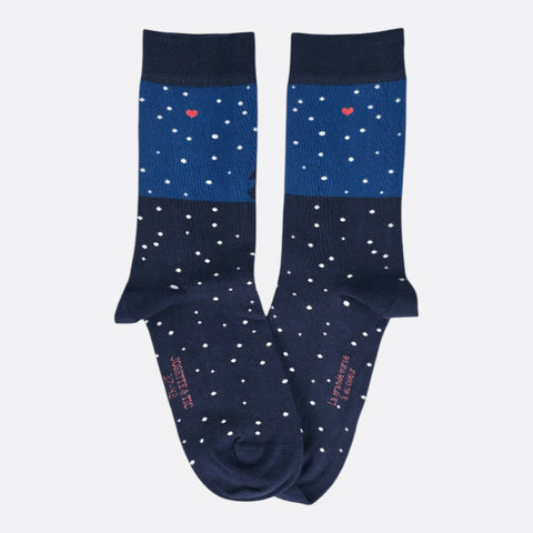 Chaussettes fantaisie LA GRANDE OURSE A DU COEUR Coton bio 3