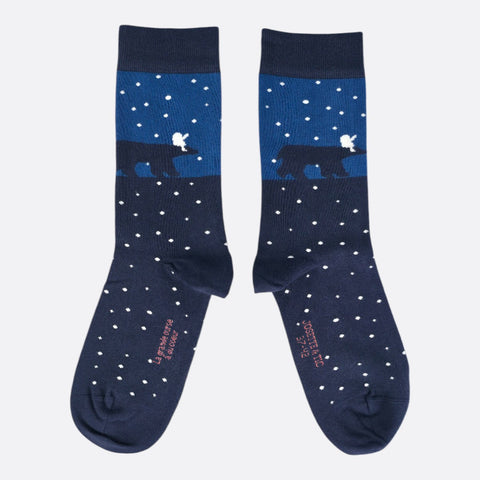 Chaussettes fantaisie LA GRANDE OURSE A DU COEUR Coton bio 2