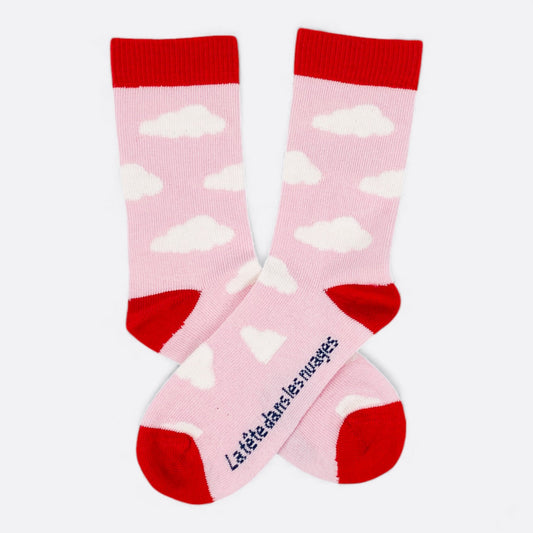 Chaussettes fantaisie LA TETE DANS LES NUAGES BAMBINS Coton bio 2