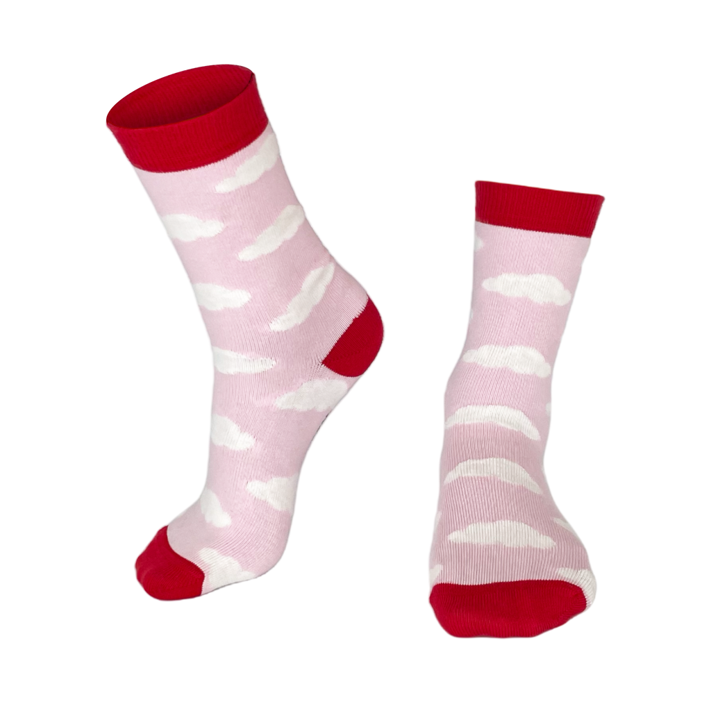 Chaussettes fantaisie LA TETE DANS LES NUAGES BAMBINS Coton bio 1