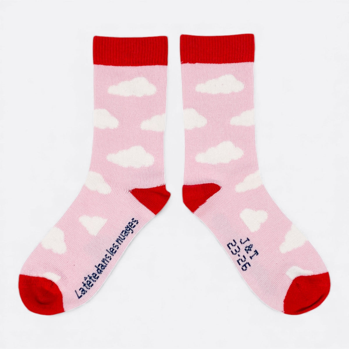 Chaussettes fantaisie LA TETE DANS LES NUAGES Coton bio 3