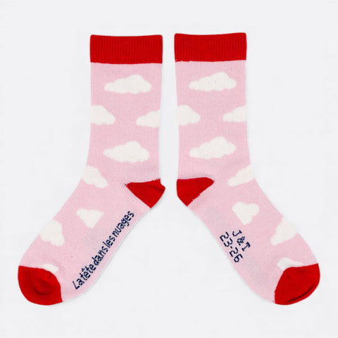 Chaussettes fantaisie LA TETE DANS LES NUAGES Coton bio 5