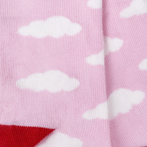 Chaussettes fantaisie LA TETE DANS LES NUAGES Coton bio 2
