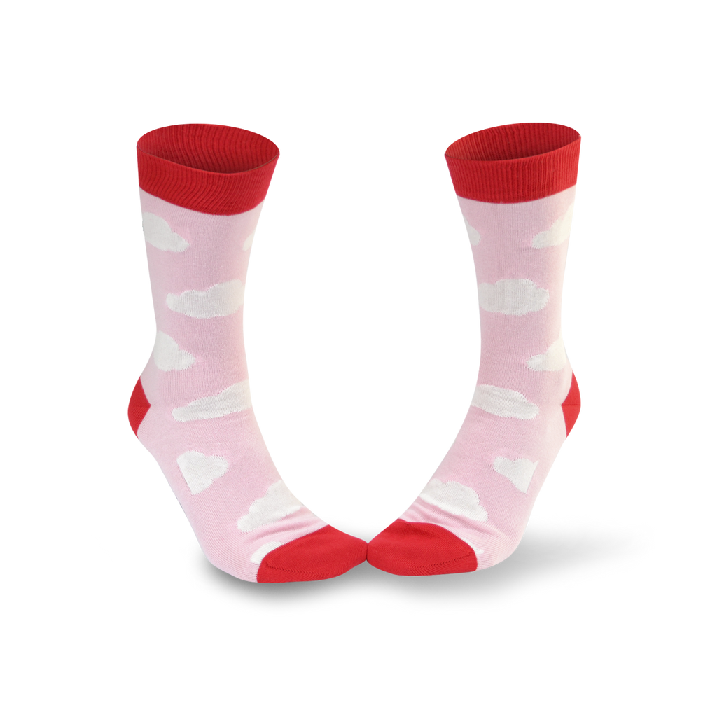 Chaussettes fantaisie LA TETE DANS LES NUAGES Coton bio 2