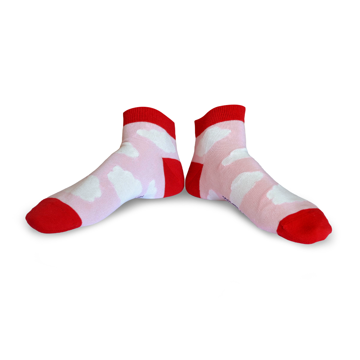 Chaussettes fantaisie LA TETE DANS LES NUAGES COURTES Coton bio 1