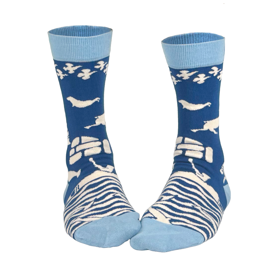 Chaussettes fantaisie LA VIE DE BUREAU Coton bio 1