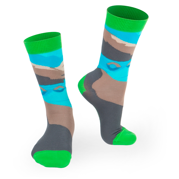 Chaussettes fantaisie LAGARFLJOT STORMUR Coton bio 1